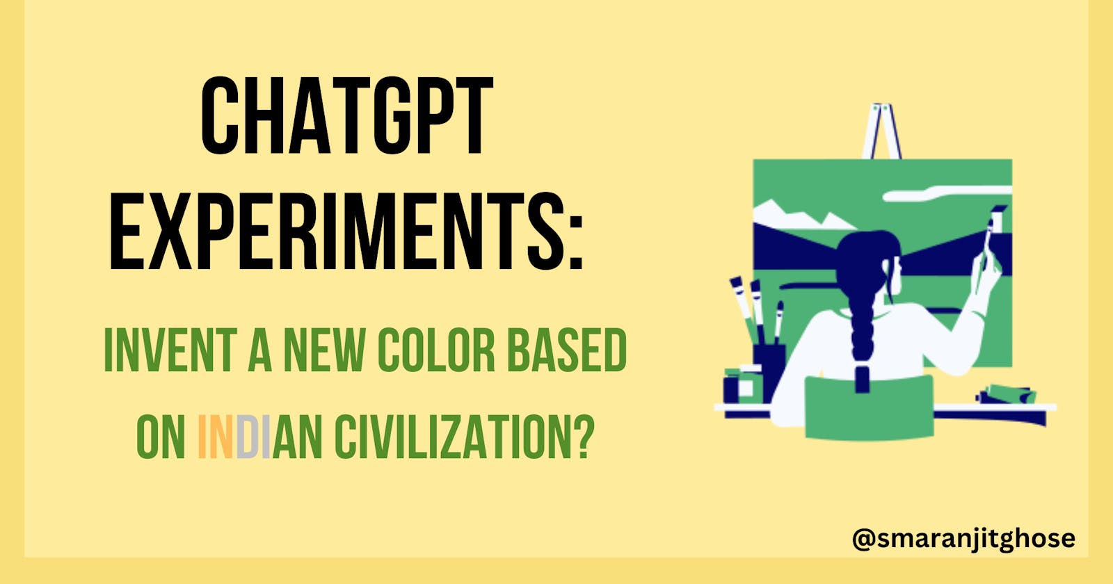 Leveraging ChatGPT to invent a new color for India Themed Products