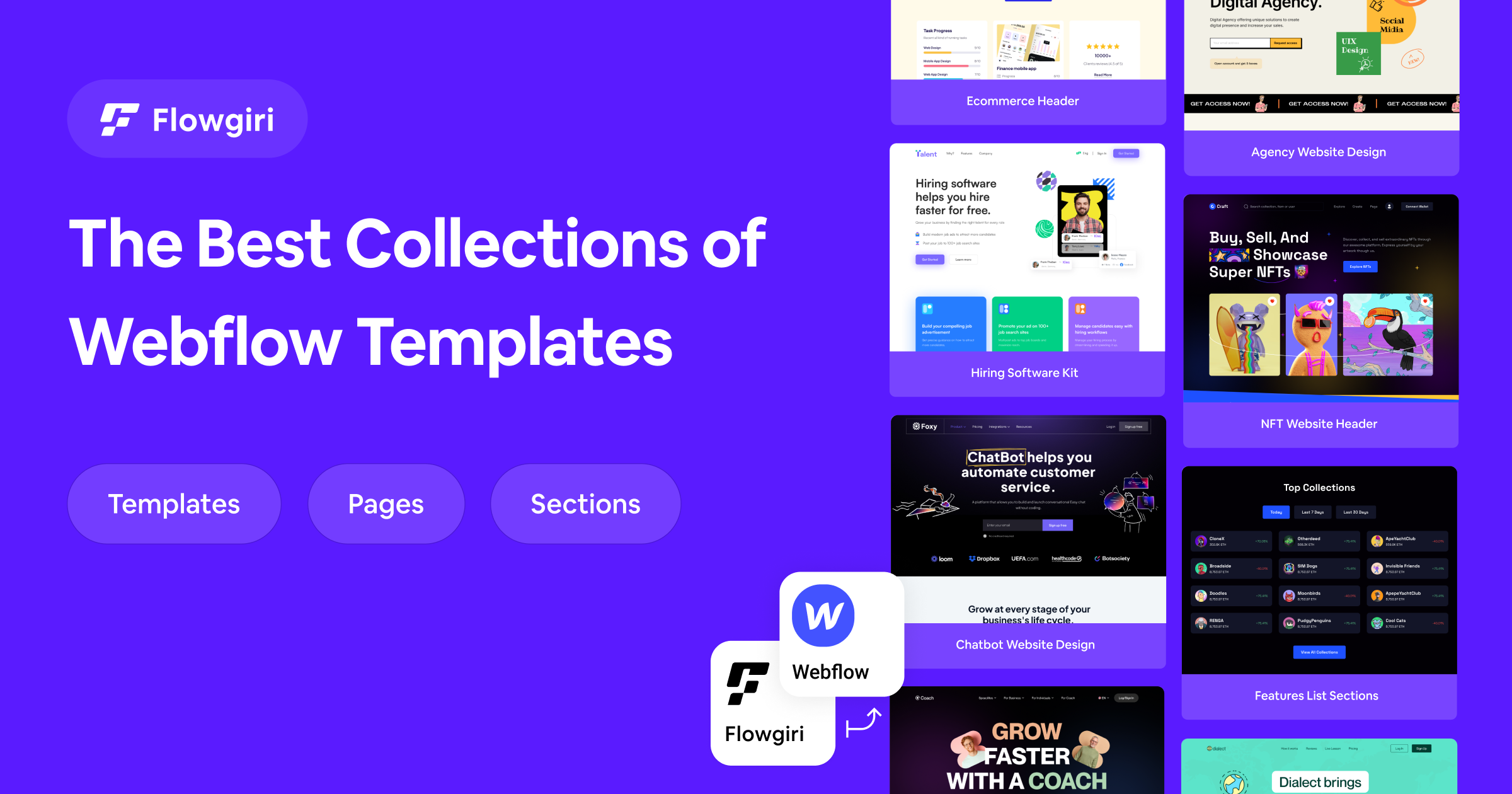 The Best Webflow Template Library