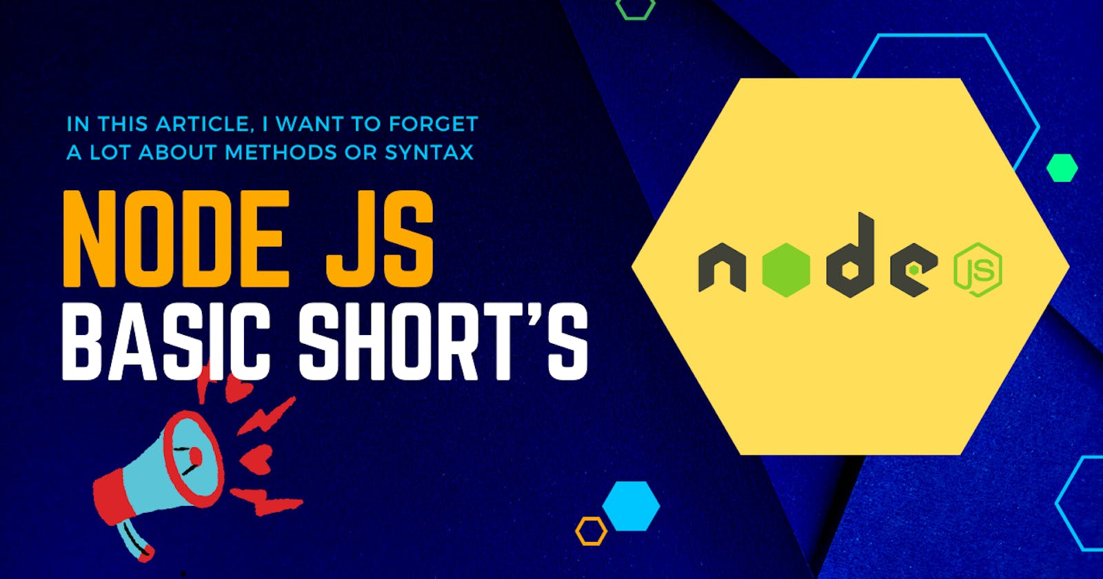 node js basic shorts (syntax and pattern)