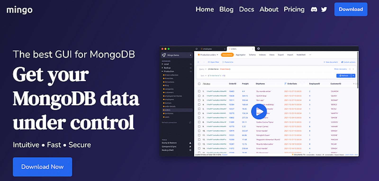 Mingo.io, alternative admin GUI / IDE for mongoDB