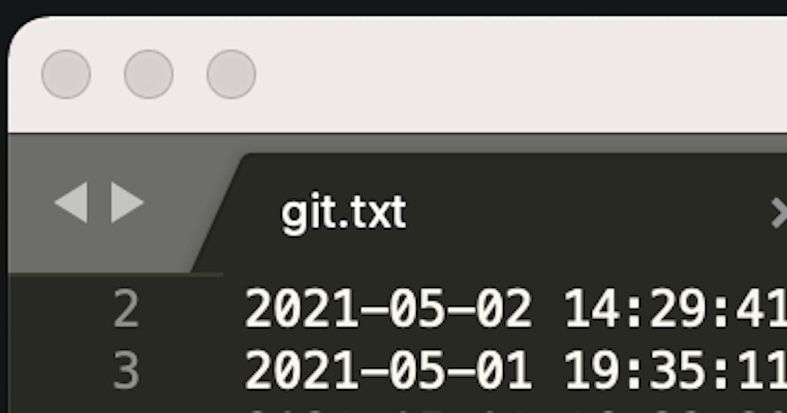 Format Git Logs