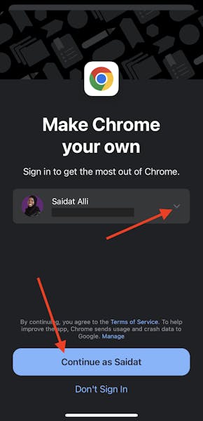 Use Chrome as a signed-in user