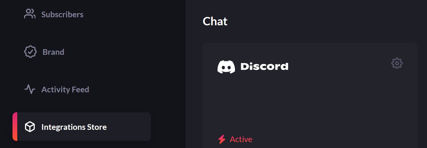 Discord can be integrated with Novu via "Integrations Store".