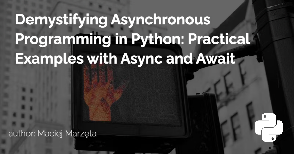 Master Asynchronous Programming In Python With FastAPI