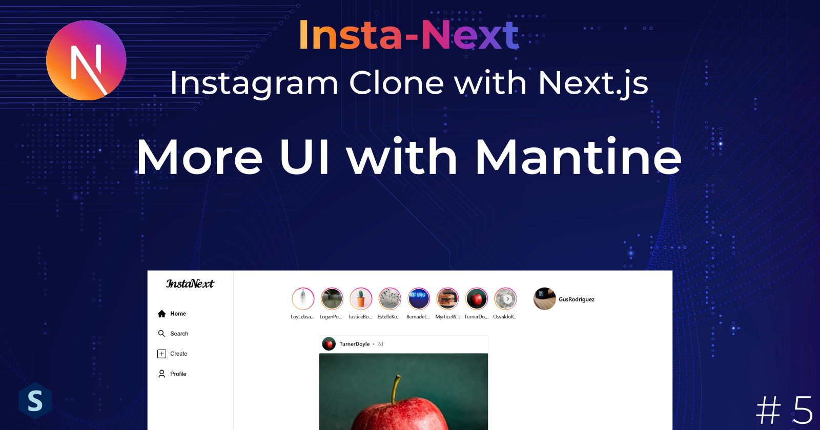 Insta-Next: More UI with Mantine