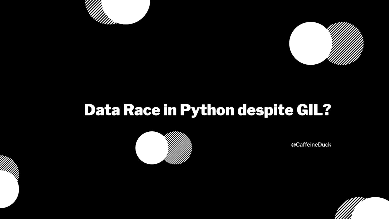 Data Race in Python despite GIL?