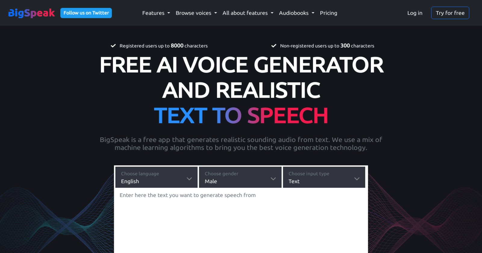 Big Speak - Transform Your Text into High-Quality, Realistic Audio