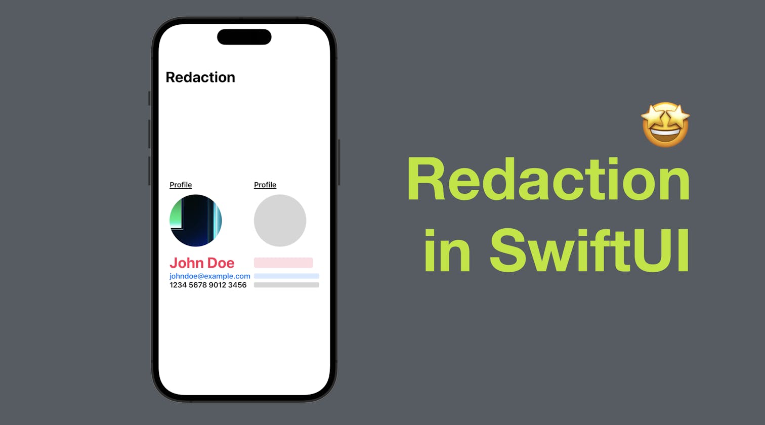 Redaction in SwiftUI