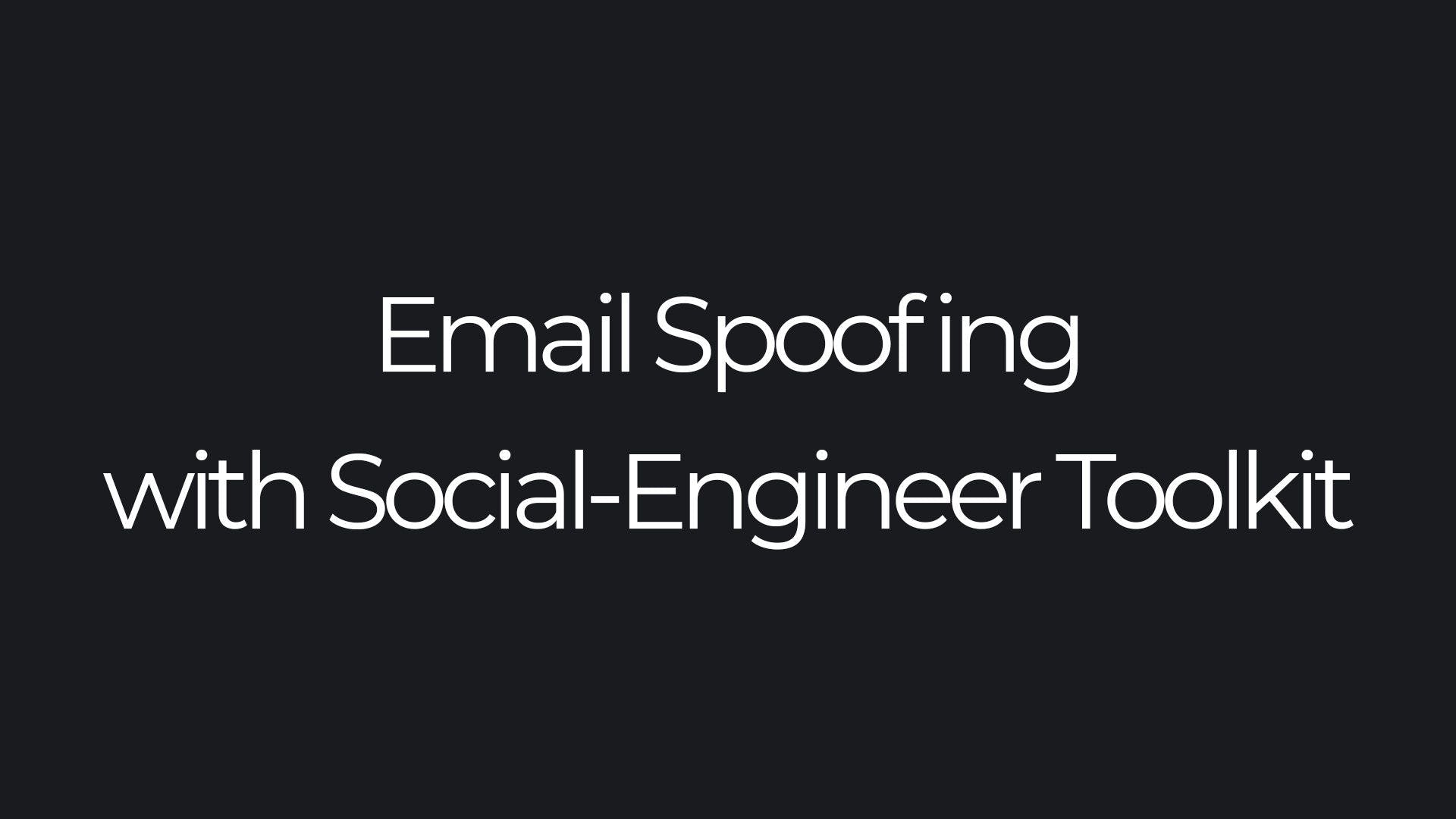 How does email spoofing work?