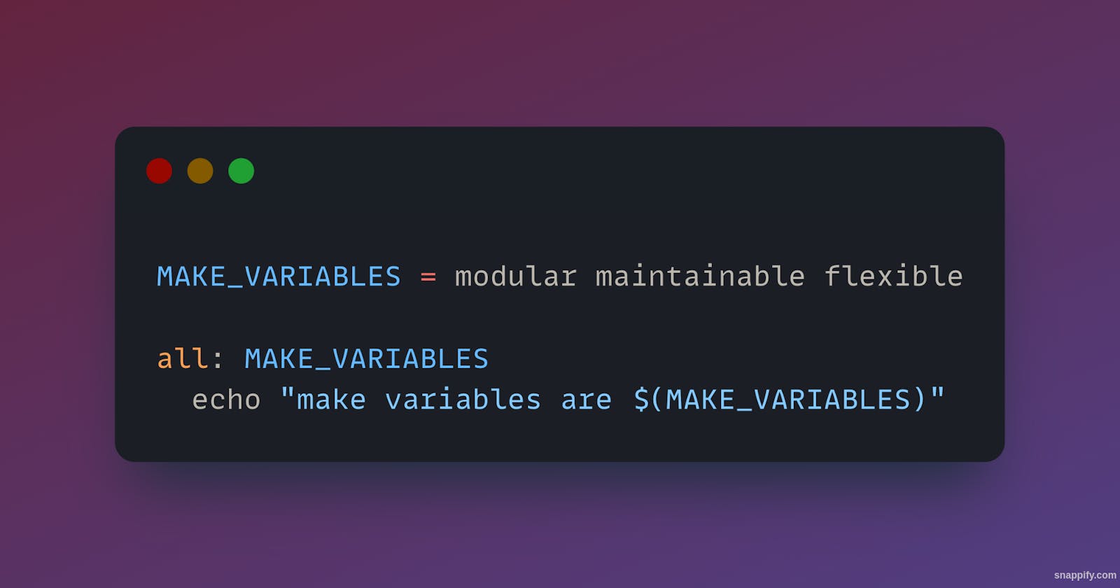 Using Variables in GNU Make (Make series pt.2)