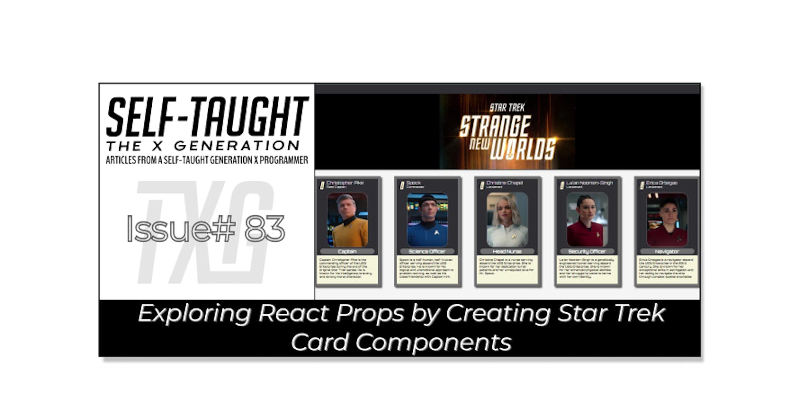 Exploring React Props by Creating Star Trek Card Components