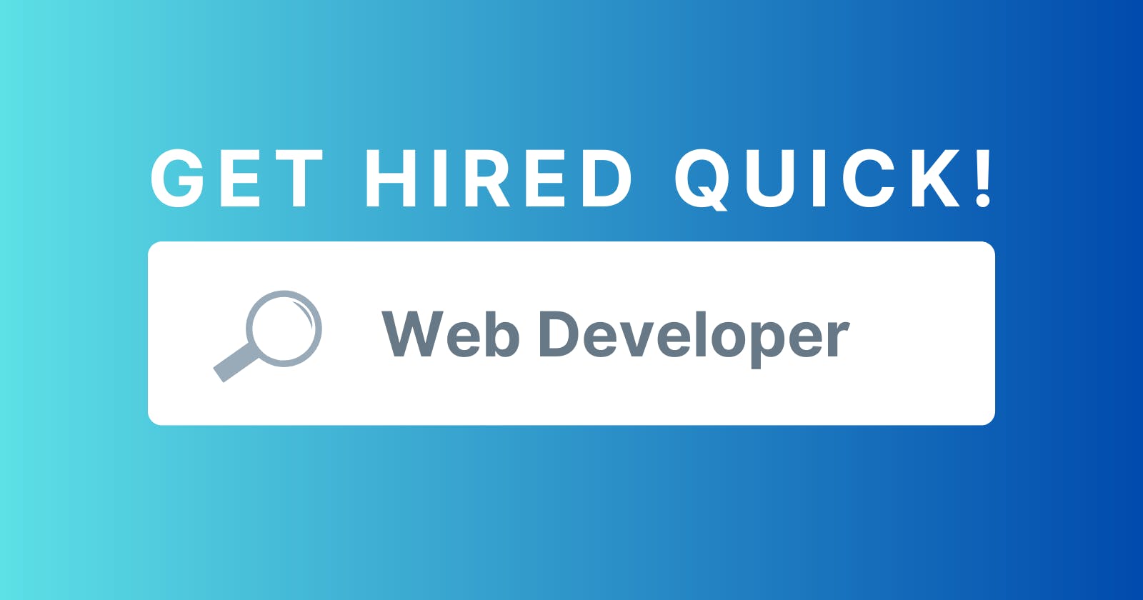 How to get hired as a Junior Web Developer?