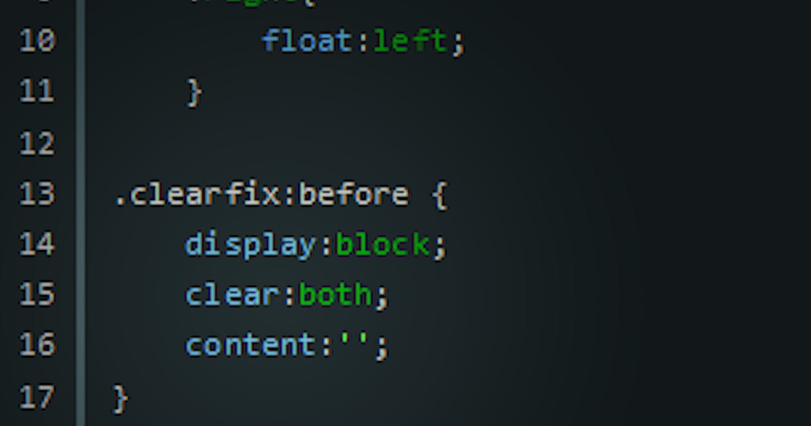 what is Clear fix in CSS