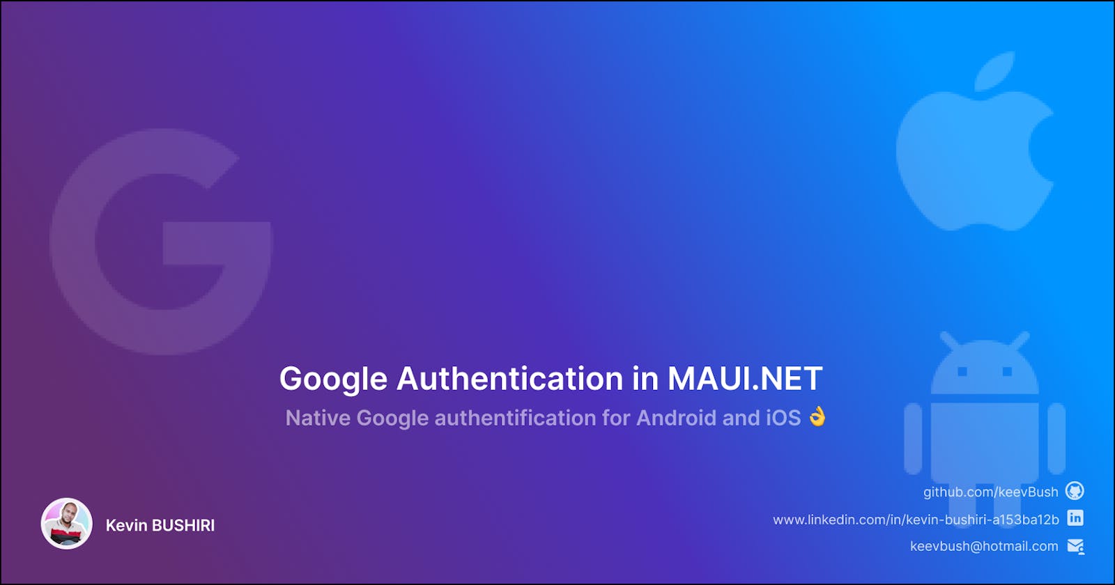 Google Authentication in MAUI.NET
