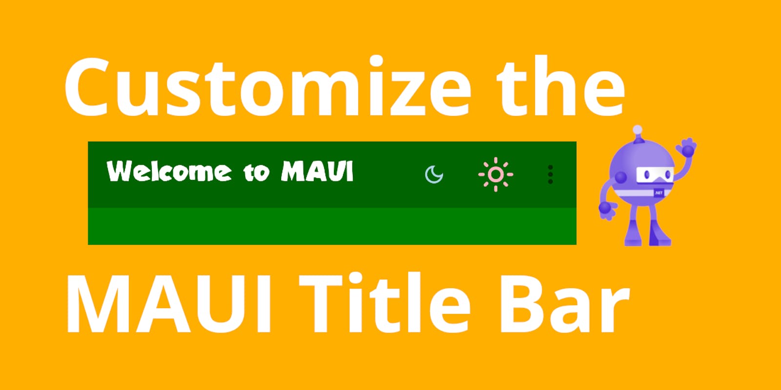 Customize the Title Bar of a MAUI app with these simple steps