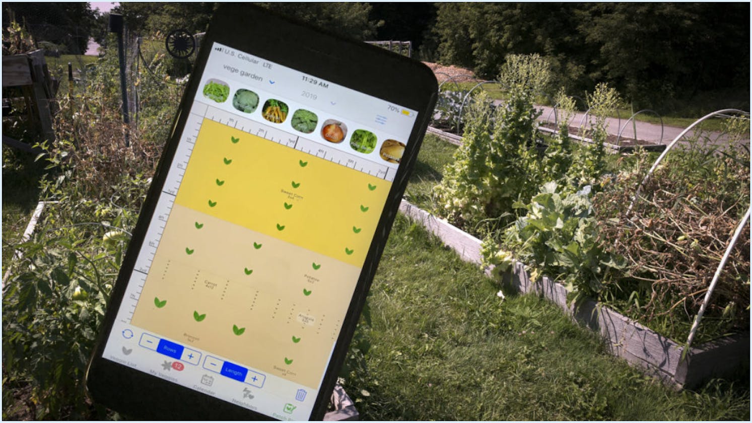 free automatic vegetable garden planner app