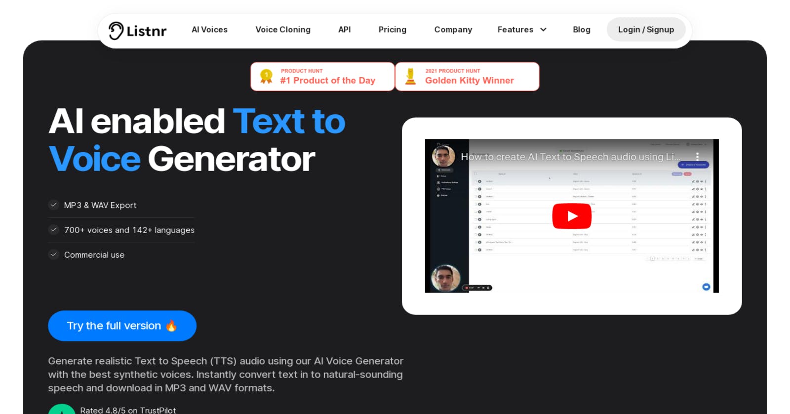 Convert Text to Voice in Seconds with Listnr: AI-Powered Text to Speech Generator