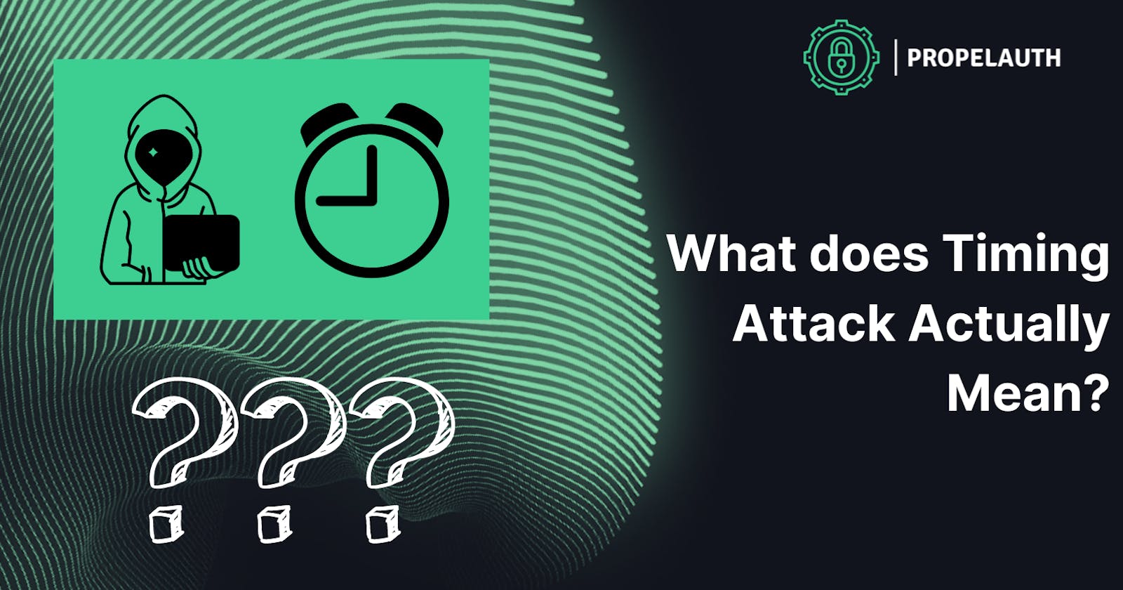 What Does Timing Attack Actually Mean?