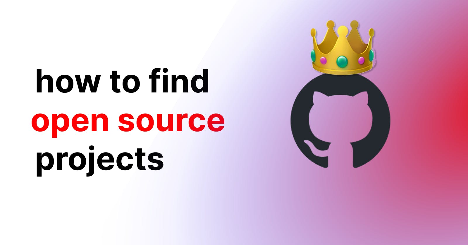 How to find Open Source projects?