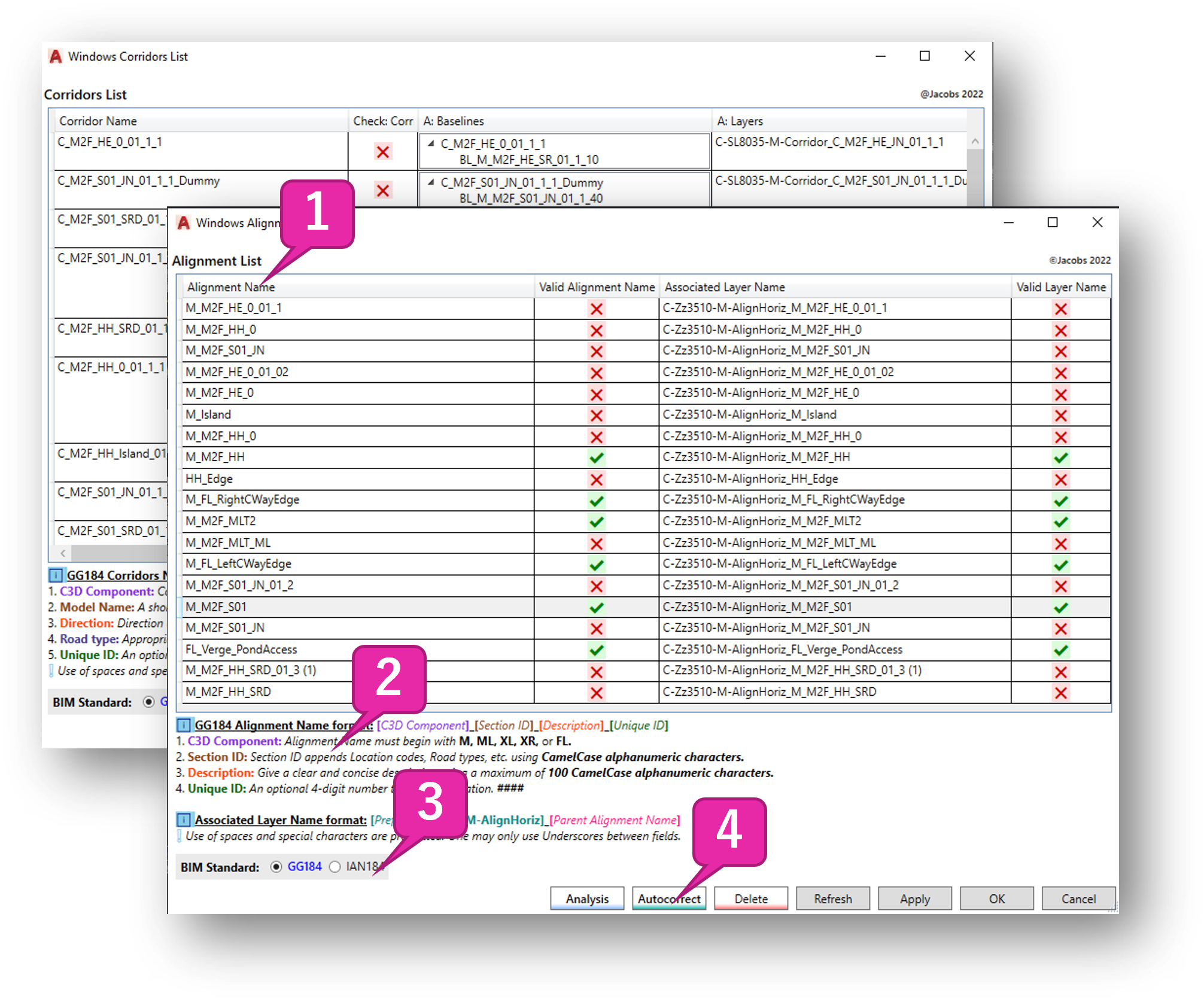 BIM Compliant Civil 3d Models using Civil 3D Plugin