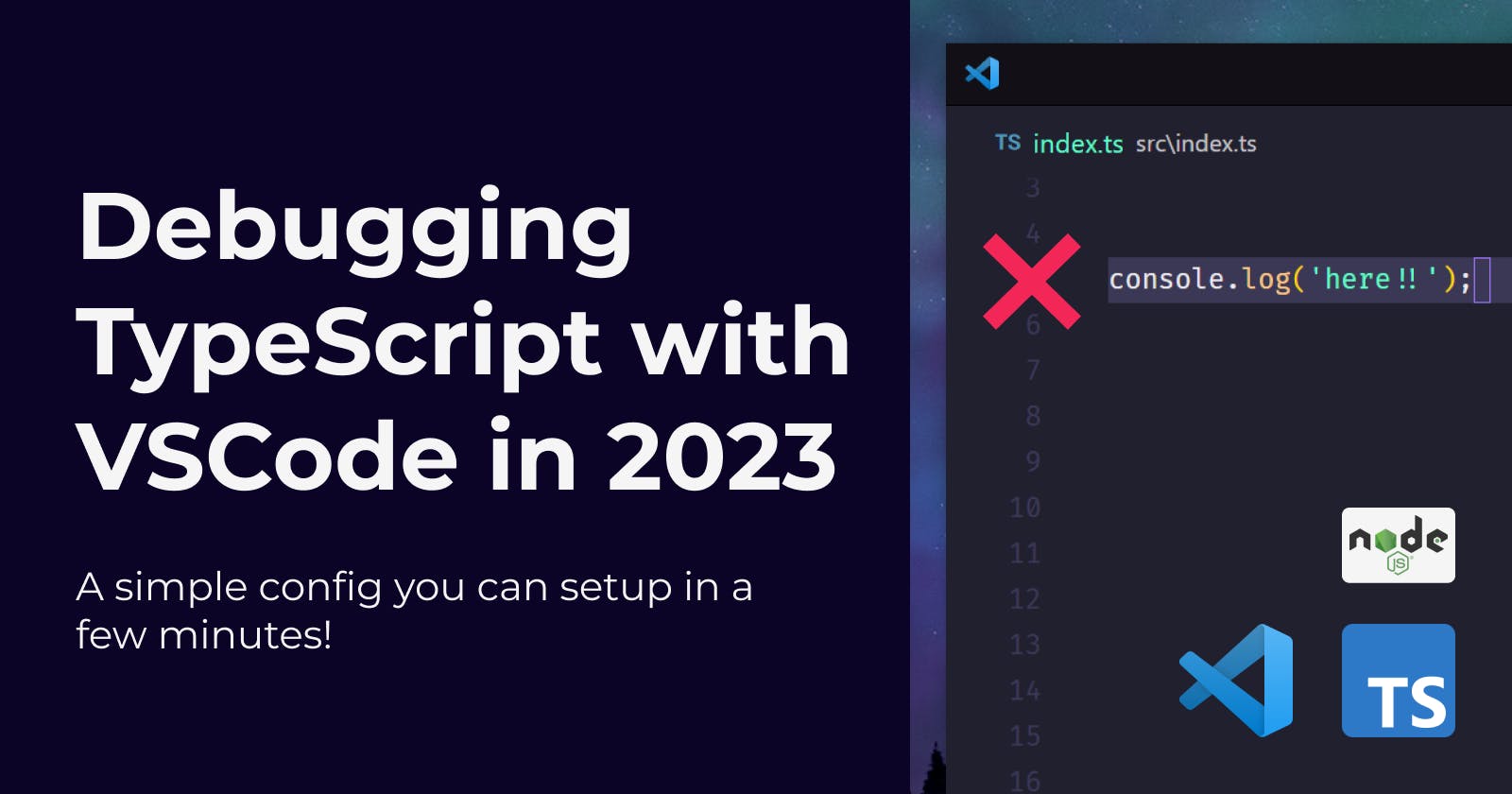 Debugging TypeScript projects with VSCode in 2023