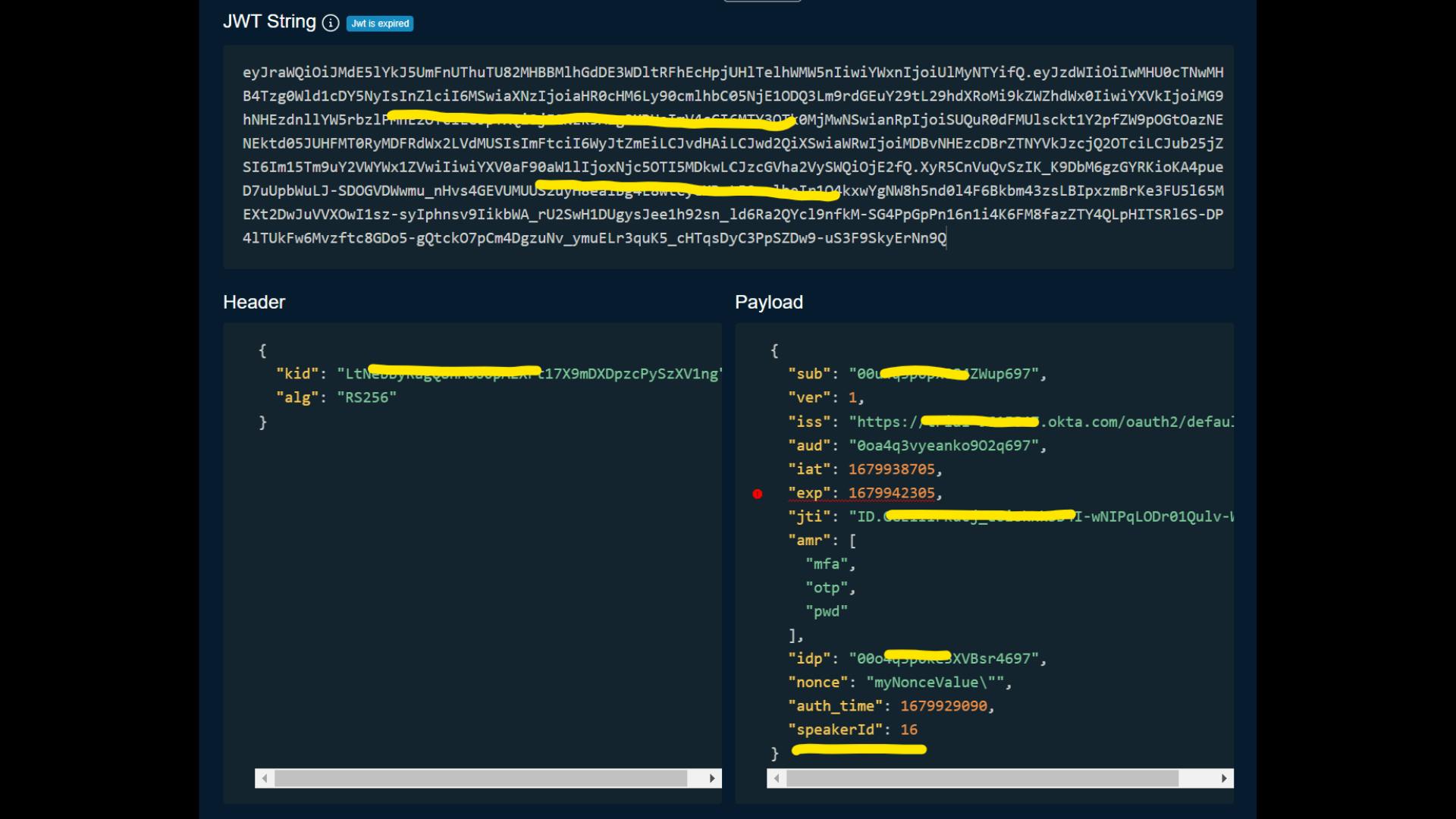 JWT Token with a custom claim