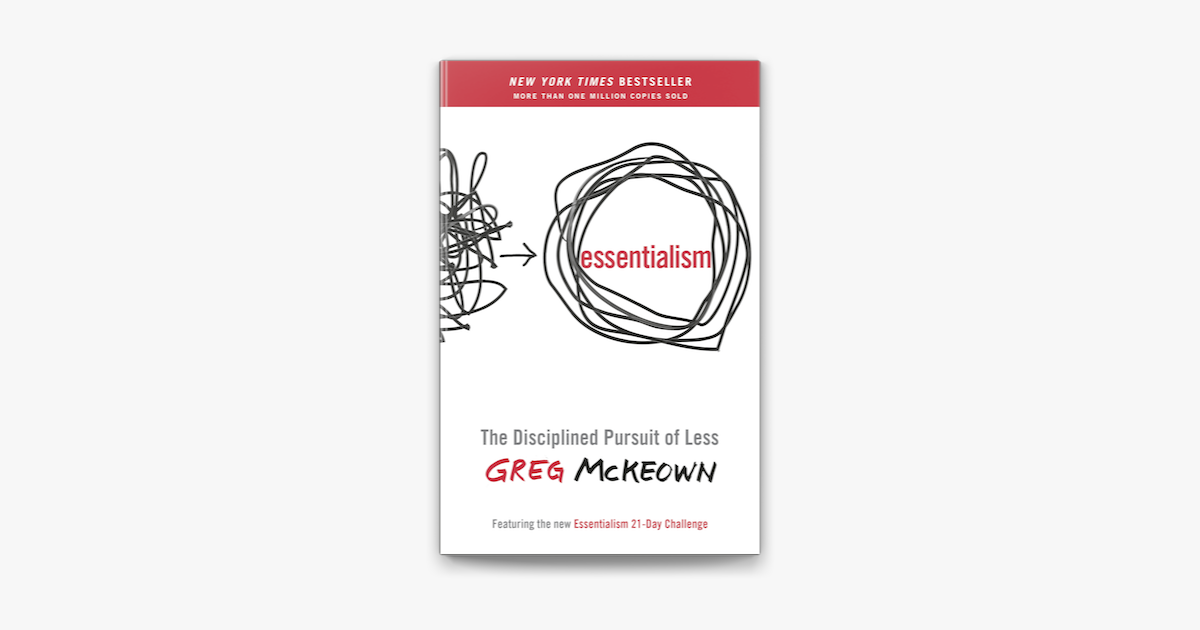 Essentialism: The disciplined pursuit of less