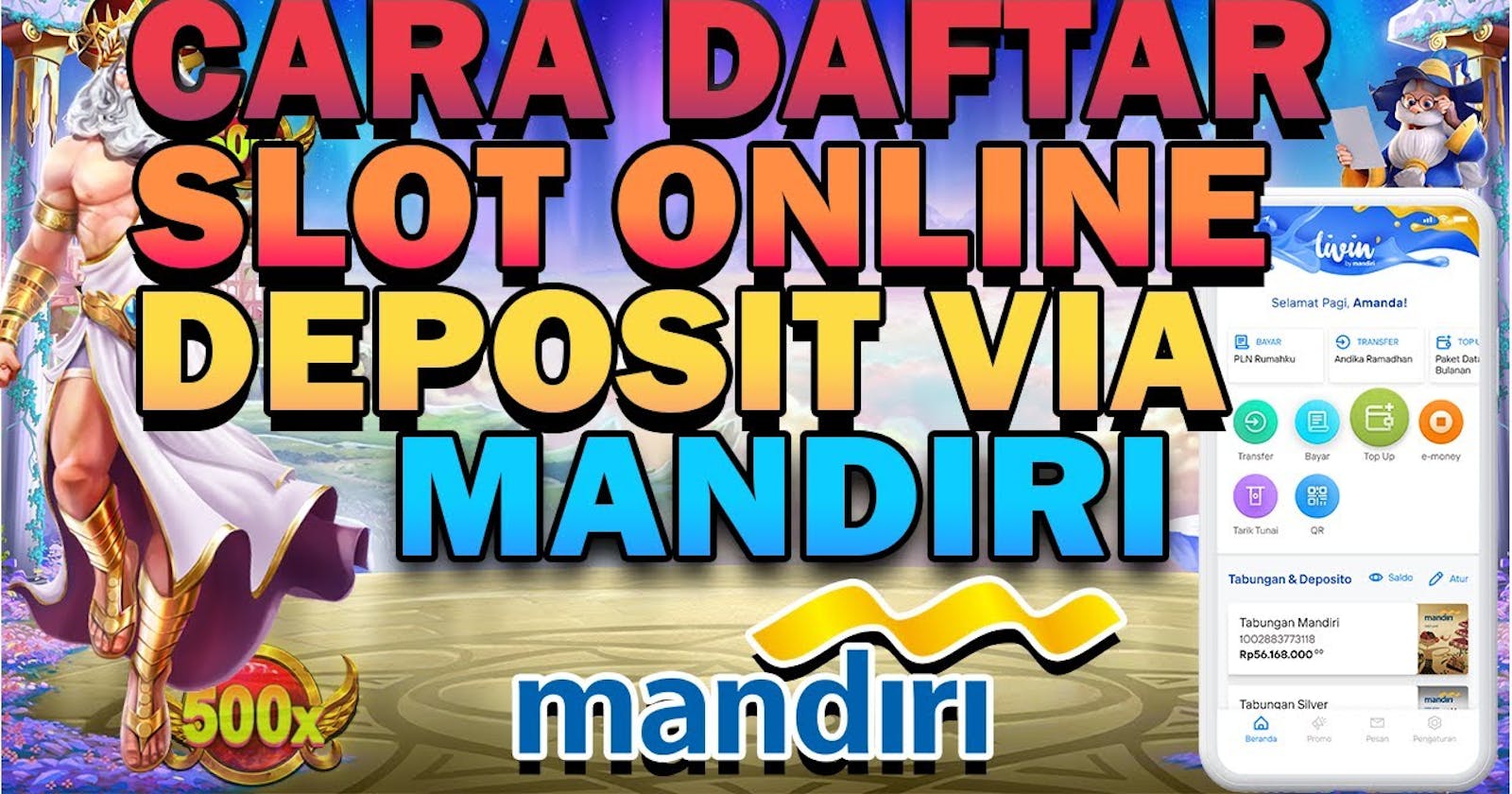 SLOT Mandiri Deposit Slot Online Via Mandiri 24jam