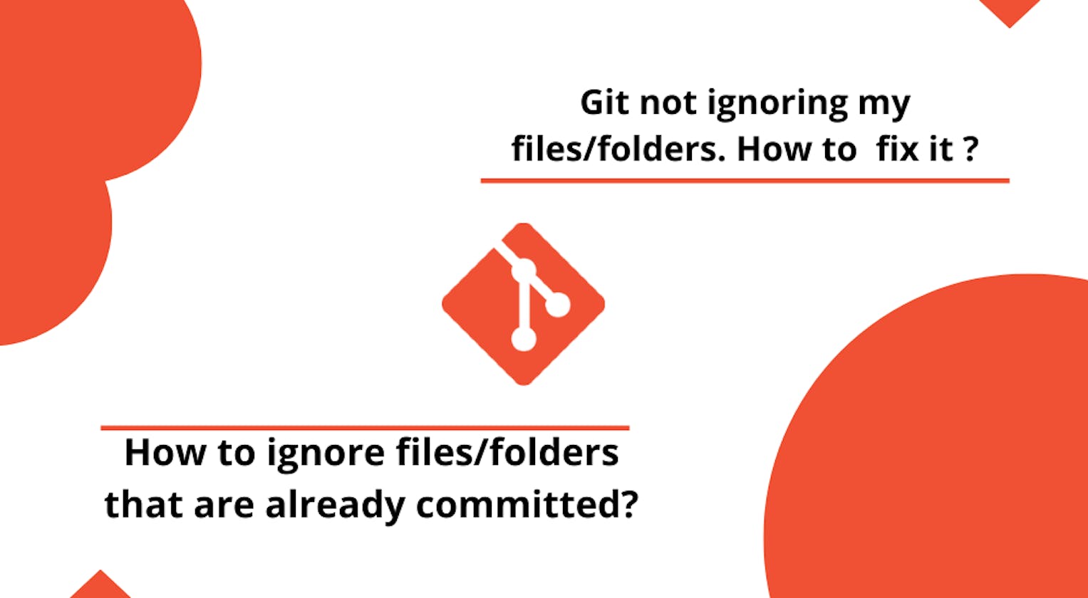 My .gitignore doesn’t work, git not ignoring my files/folders. How to fix it? How to ignore committed files/folders?