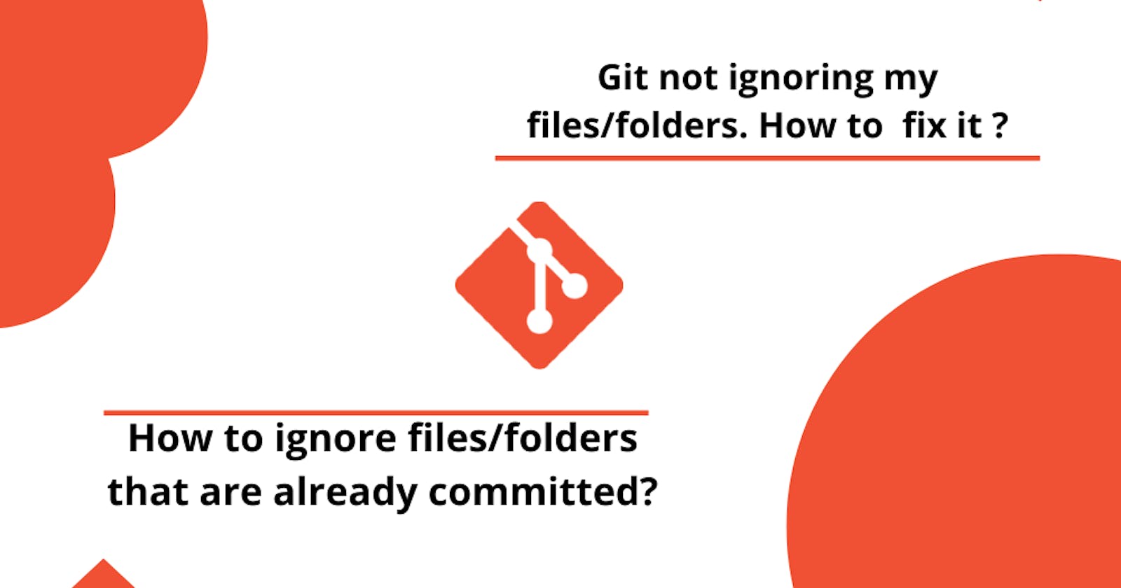 My .gitignore doesn’t work, git not ignoring my files/folders. How to fix it? How to ignore committed files/folders?
