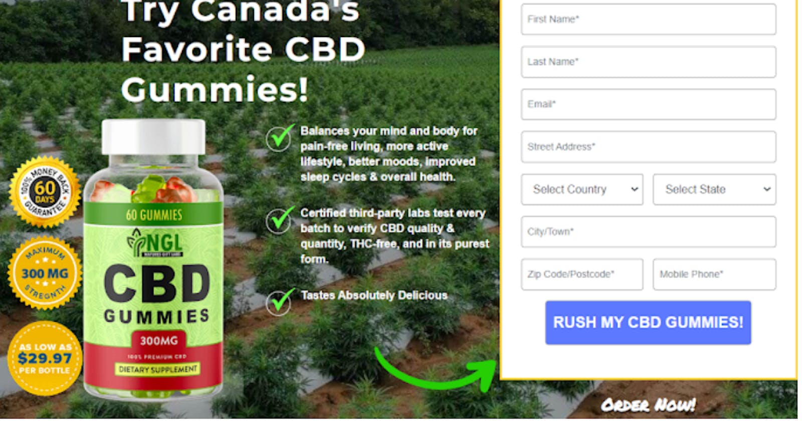 Natures Gift CBD Gummies Canada (Review) Alleviates Anxiety & Depression! Special Offer Today