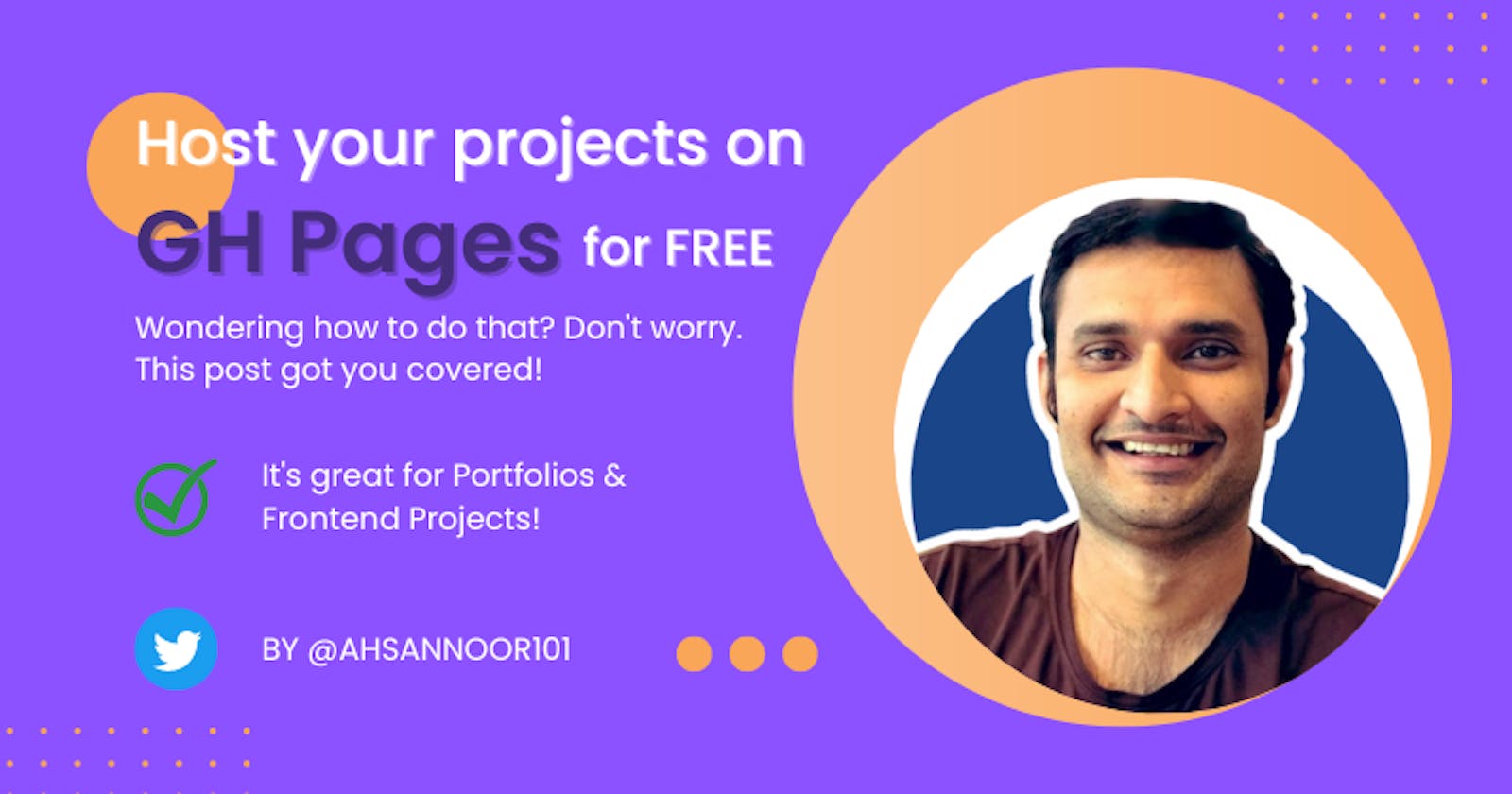 How to host your frontend projects on GitHub pages for free?