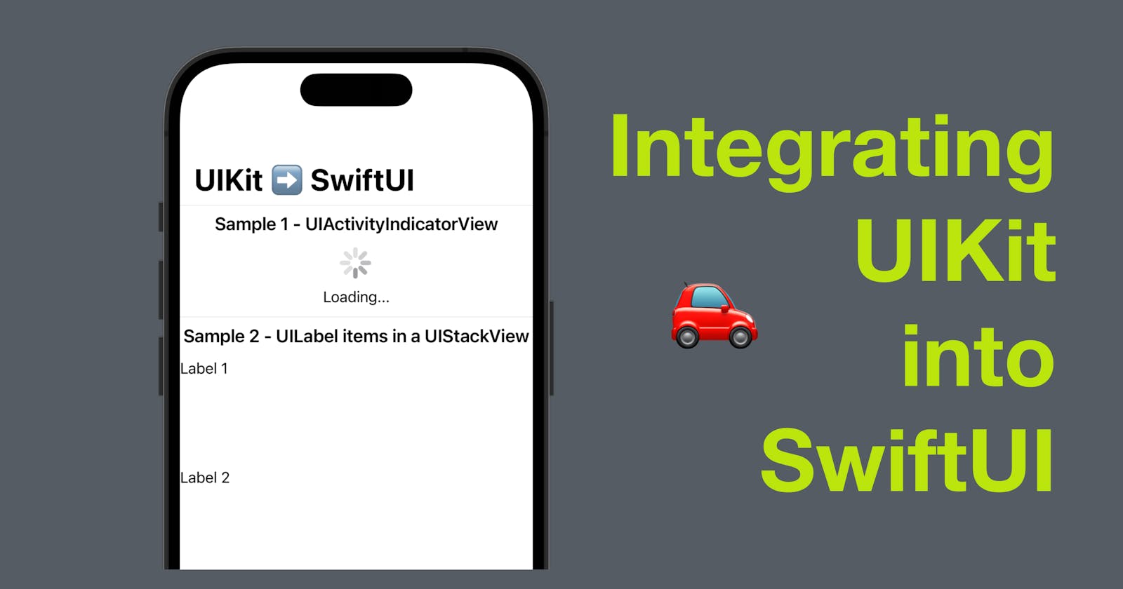 Integrating UIKit into SwiftUI