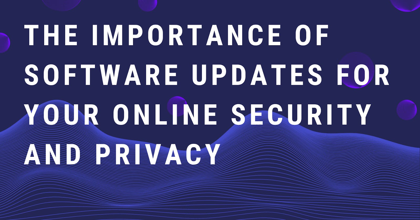 The Importance of Software Updates for Your Online Security and Privacy