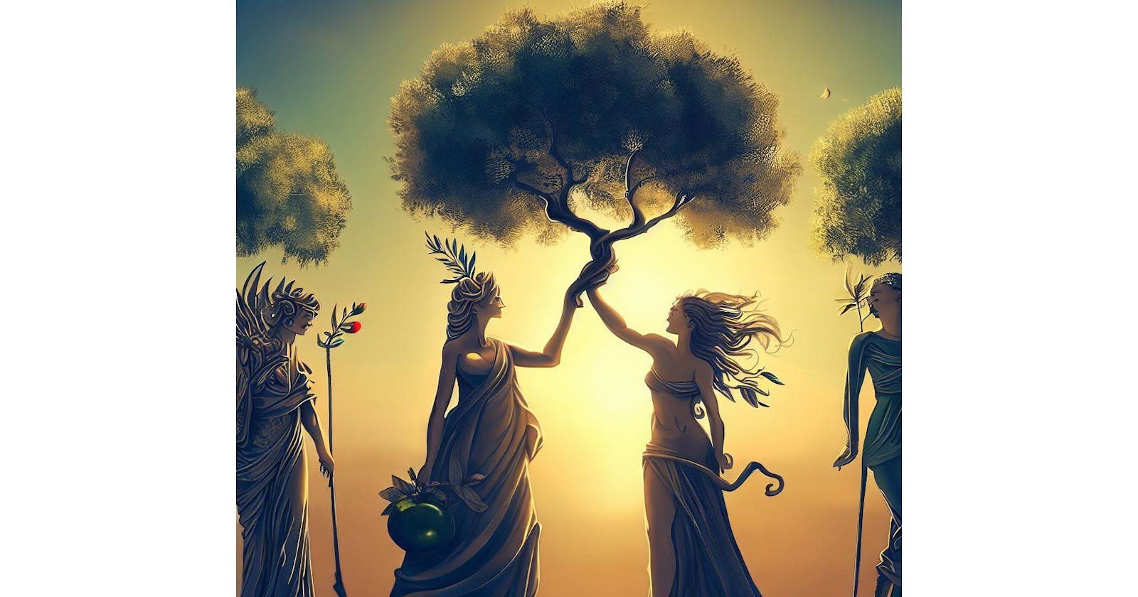 What are wishing trees in Greek Mythology?