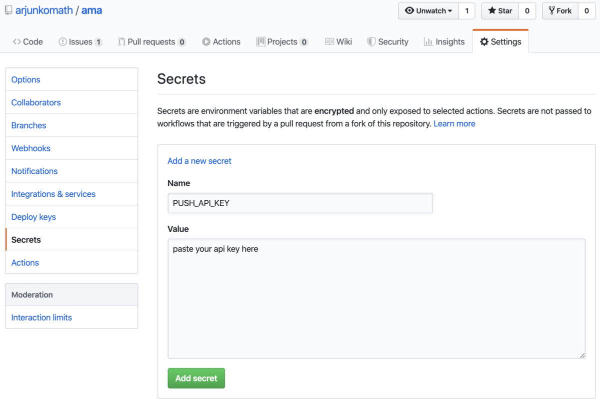 How to: Get push notifications from GitHub