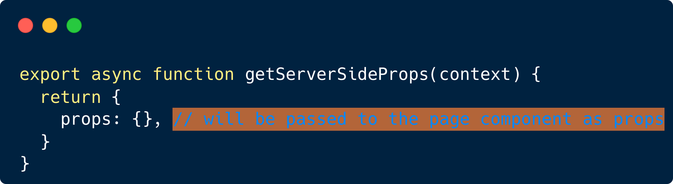 Example of getServerSideProps from Next.js docs