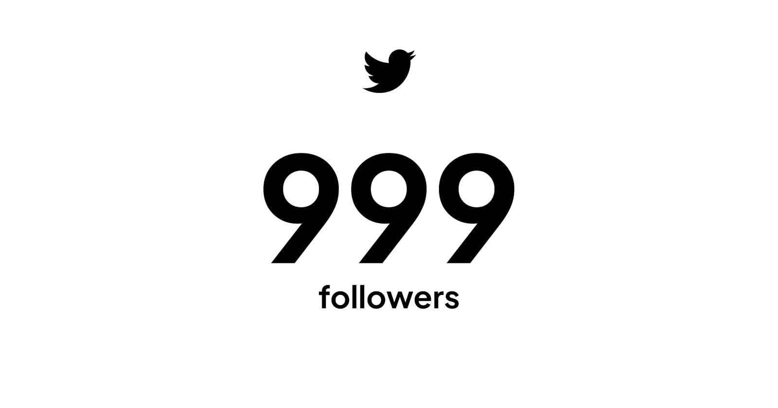 慶祝 Twitter 999 followers！
