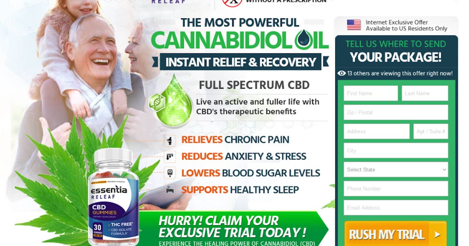 Essentia Releaf CBD Gummies [Scam or Legit] Official Website, Working, Reviews & Price! Uses, Side Effects, and More!