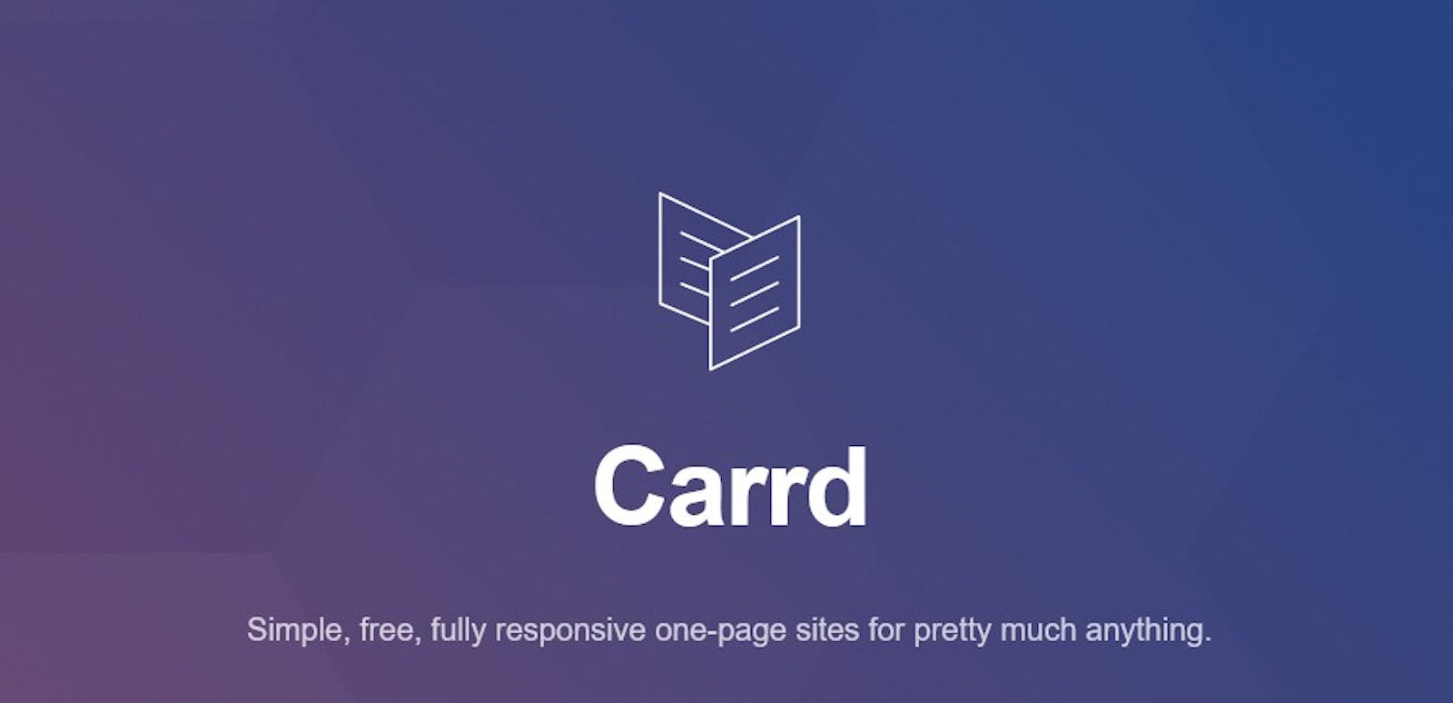 carrd - A Low Budget Landing Page Service