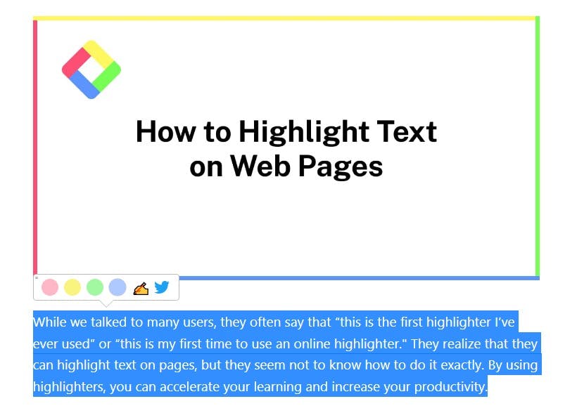 Highlight some text