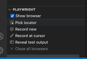 Screenshot of vscode extension pick locator button