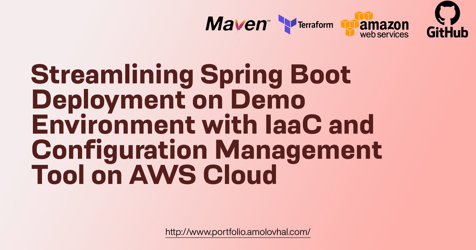 Project: Streamlining Spring Boot Deployment on Demo Environment with IaaC and Configuration Management Tool on AWS Cloud.