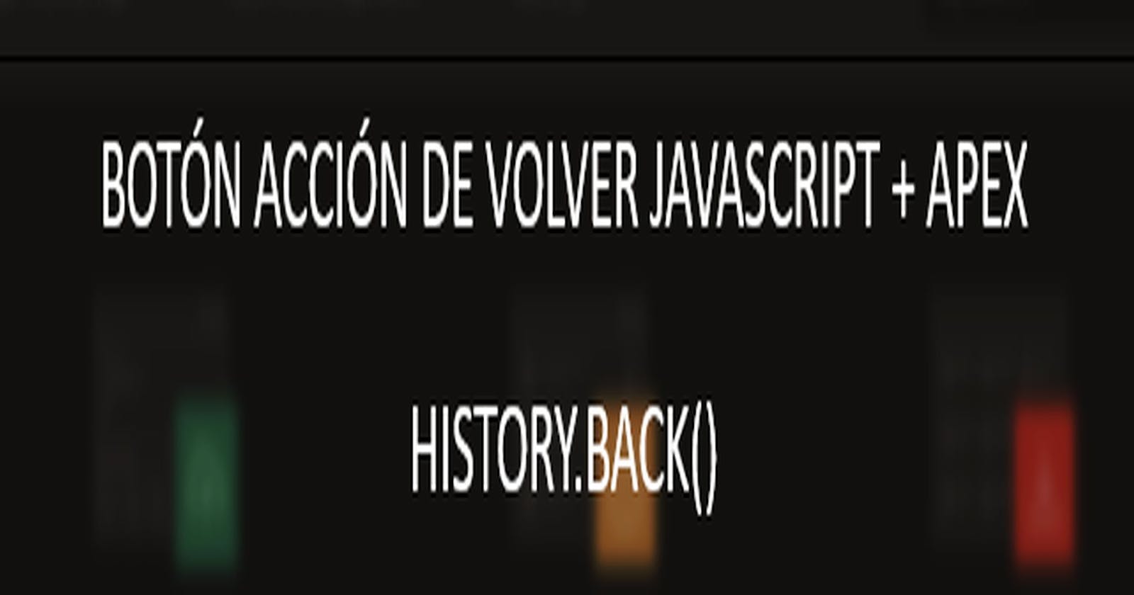 Botón de volver con Javascript+APEX
