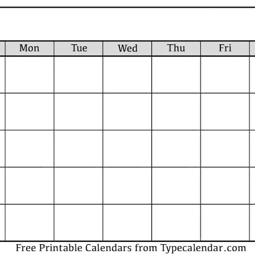Calendar Monthly Template's photo