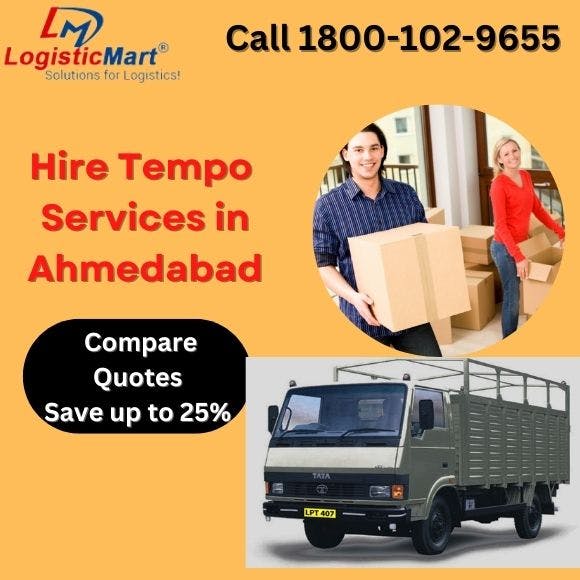 Tempo on rent in Ahmedabad - LogisticMart