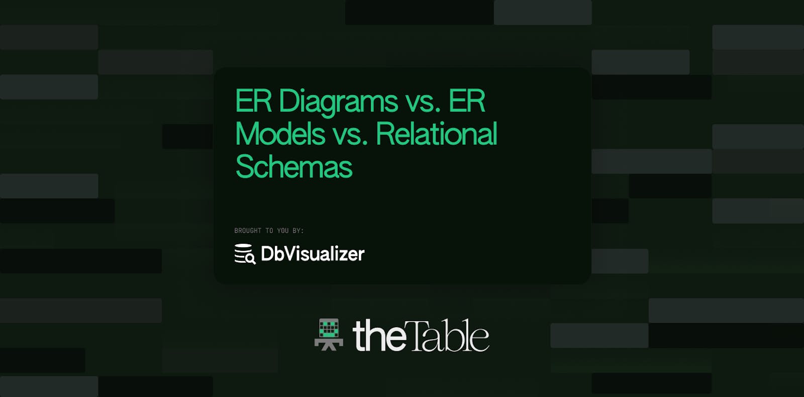 ER Model, ER Diagram, and Relational Schema: What's the Difference?
