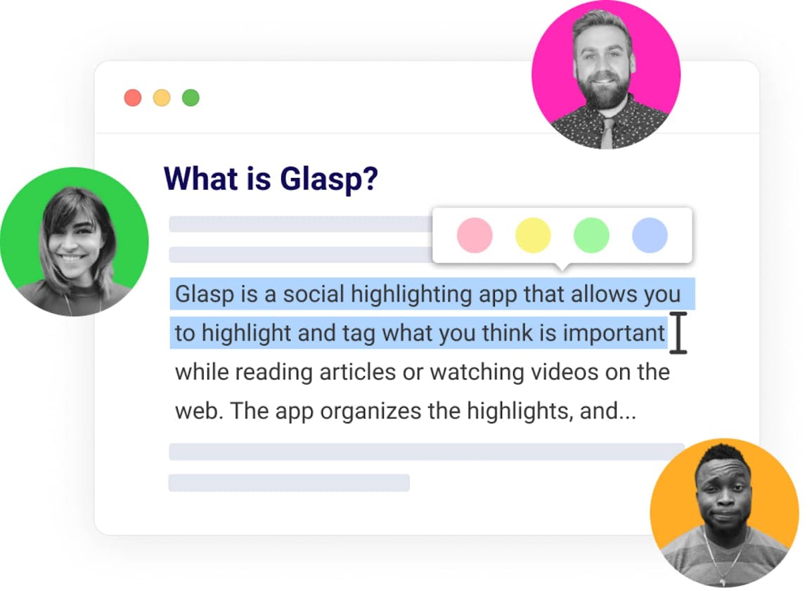 Discover the Benefits of Using Glasp, the Social Web Highlighter for Life Long Learners.