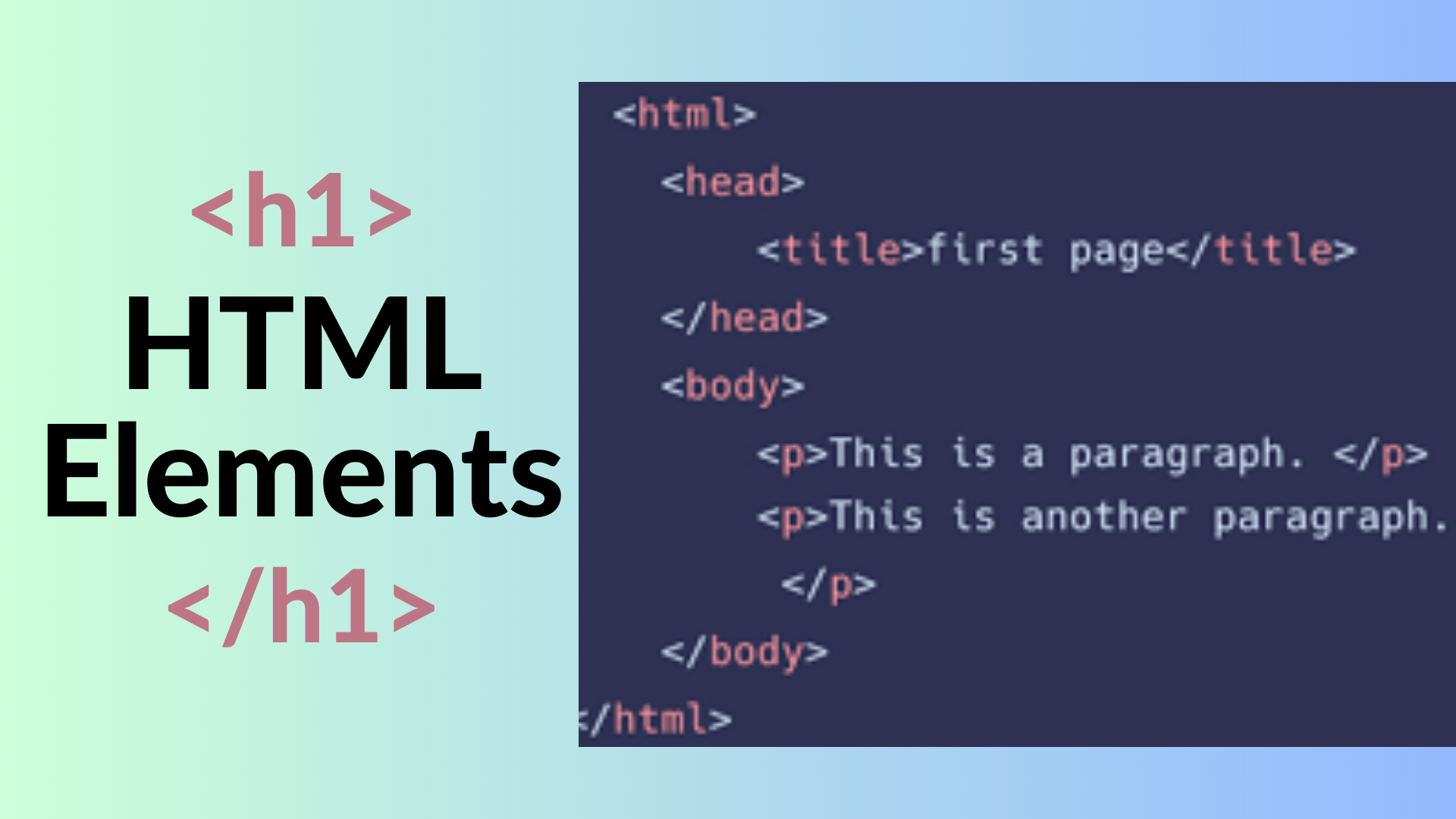 HTML Elements