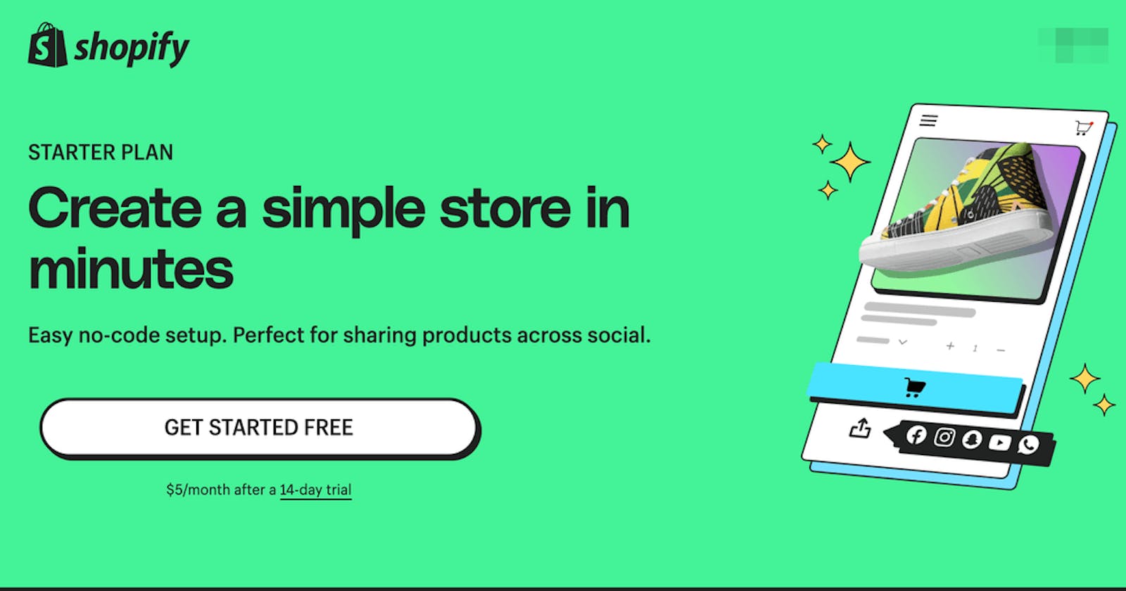 Shopify Starter Plan: How to Sell on Shopify for Only $5